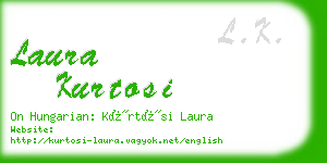 laura kurtosi business card